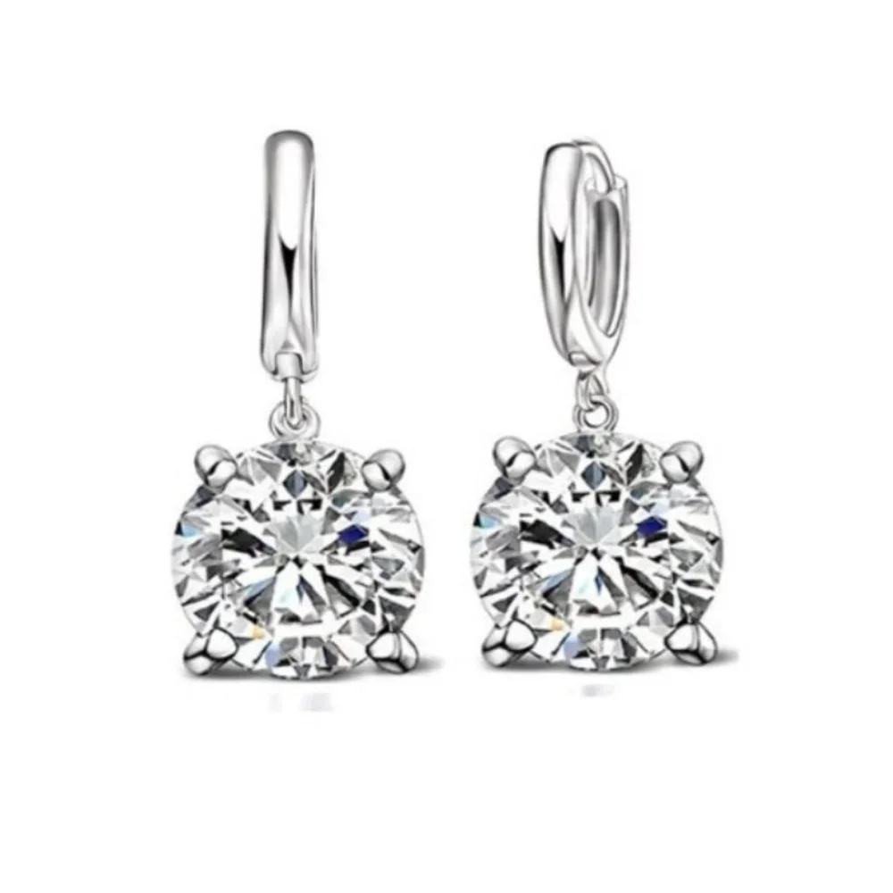🌟 Necklace And Earrings 925 Sterling Silver Bundle Drop Cute Top - Picture 2 of 3